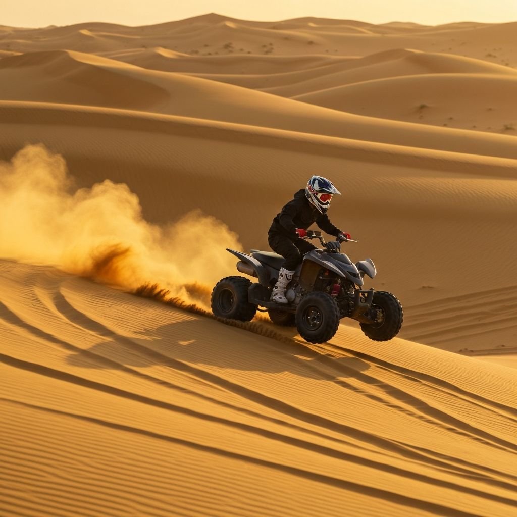 Red Sand Evening Safari with Quad Bike - Best Dubai Desert Safari Dune Bashing Booking